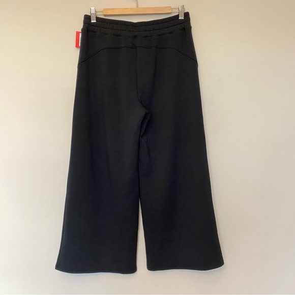 NWT Spanx AirEssentials Cropped Wide Leg Pant in Very Black Sz L - Picture 5 of 14